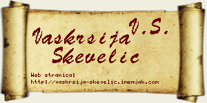 Vaskrsija Skevelić vizit kartica